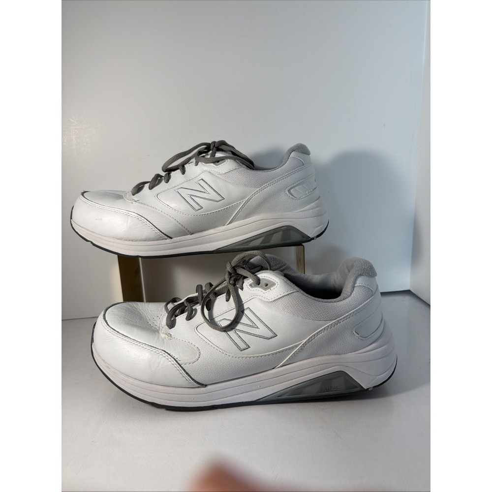 Mens New Balance MW928WT3 White Athletic Leather Walking Shoes Size 12.5"